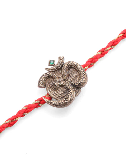 Om Divine Premium Convertible Rakhi Button Cover