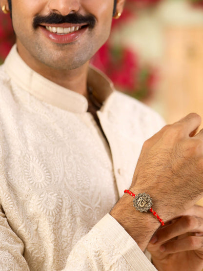 IK Onkar Motif Premium Convertible Rakhi Button Cover
