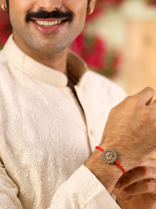 IK Onkar Motif Premium Convertible Rakhi Button Cover