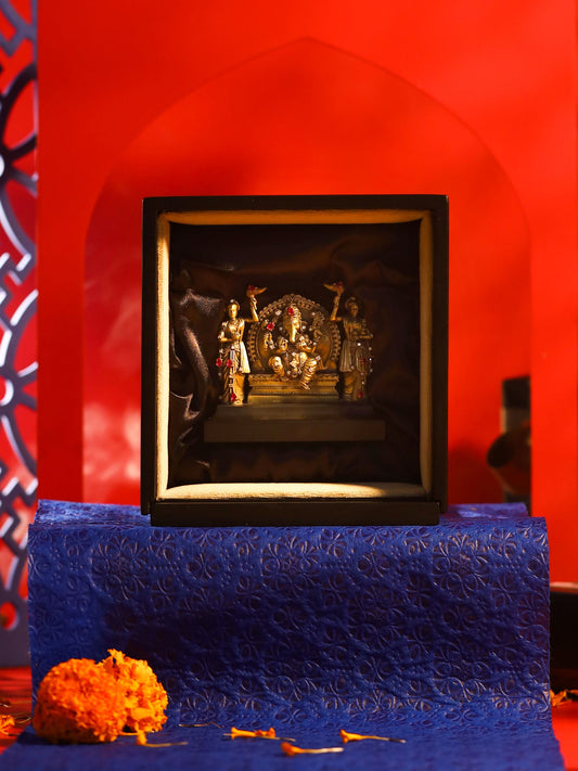 Lord Ganesha with Ridhi Sidhi car decor