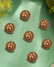 Royal Elephant Emblem Button