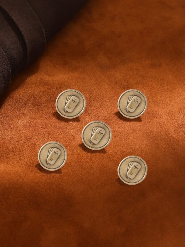 Gold Biscuit Button