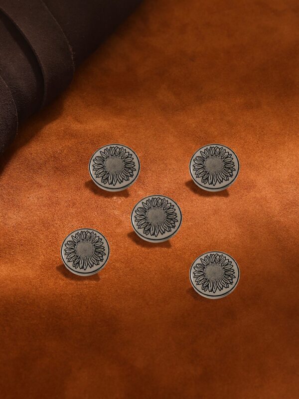 Sunflower Glitter Buttons