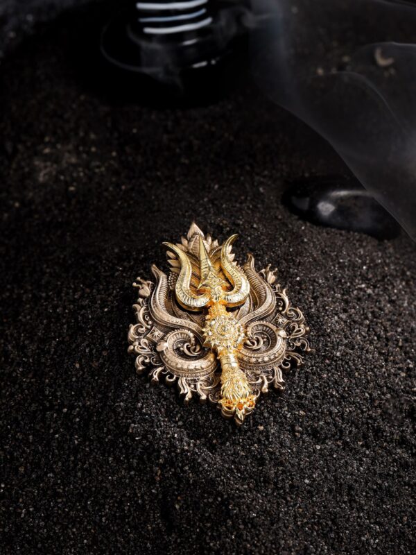 Shiva Trishul Brooch