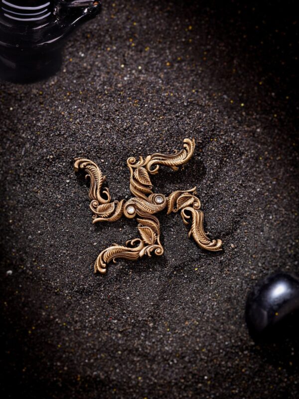 Swastik Brooch