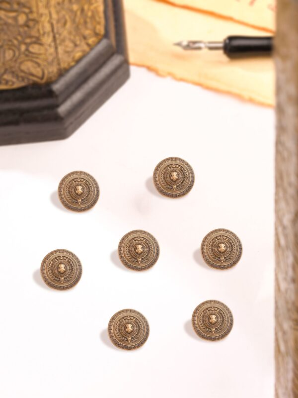Lion Motif Button