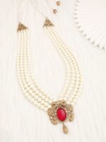 Peacock White Mala