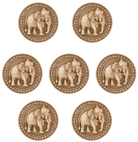 Royal Elephant Emblem Button 1 - Buy Men's Accessories from Cosa Nostraa