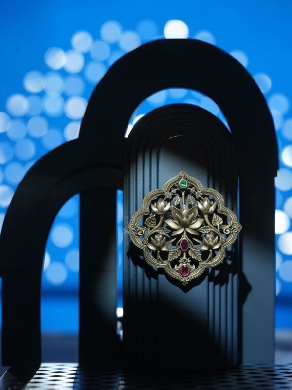 Lotus Charbagh Brooch
