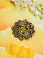 The Lotus Peacock Brooch