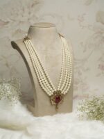 Peacock White Mala