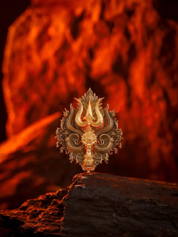 Shiva Trishul Brooch