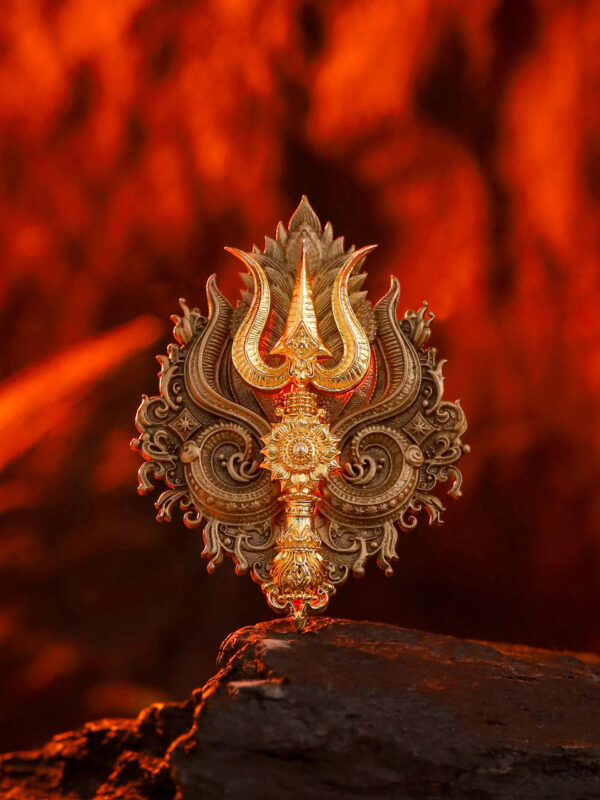 Shiva Trishul Brooch