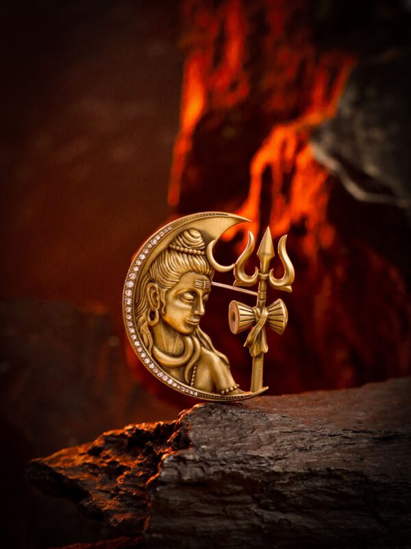 Divine Crescent Brooch