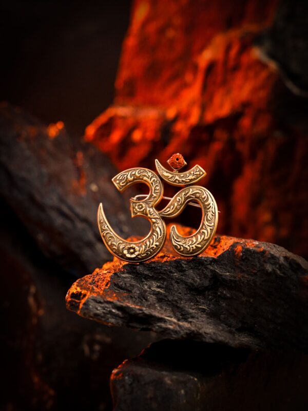 Royal Om Emblem Brooch