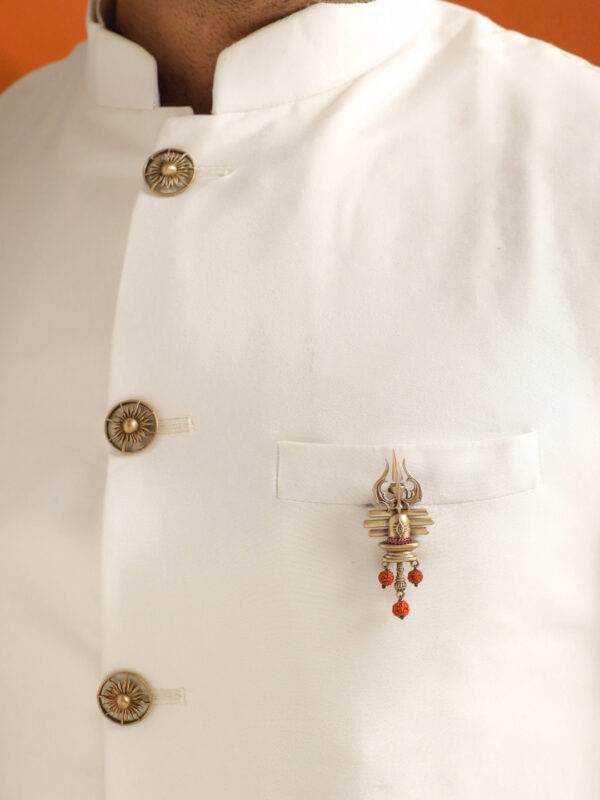 Divine Lingam Crest Brooch