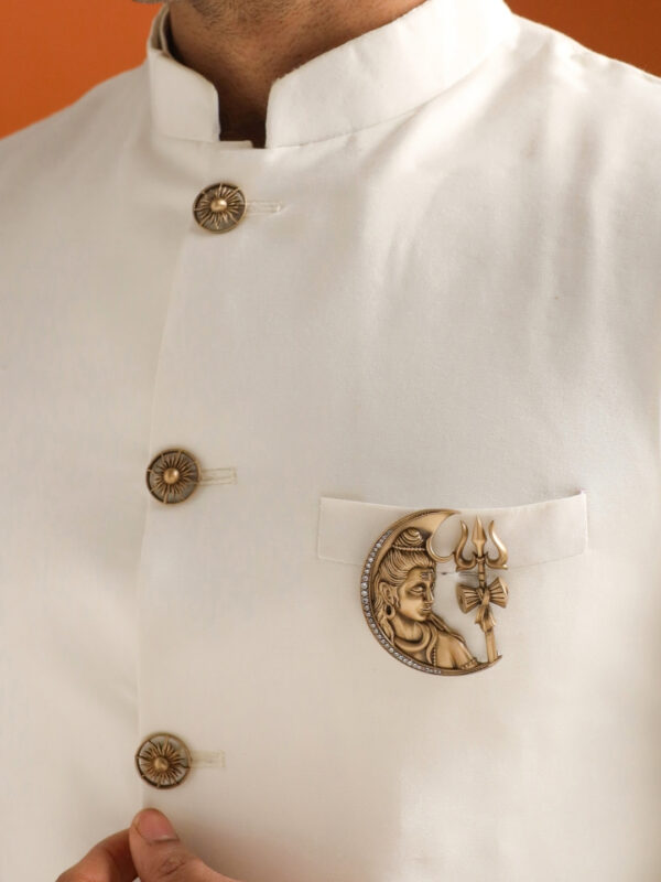 Divine Crescent Brooch