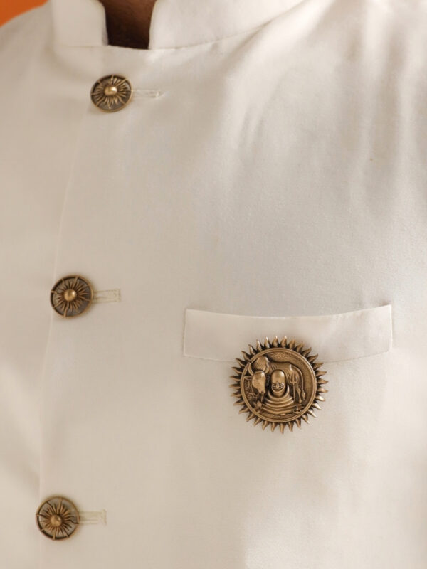 Shiva Lingam Nandi Brooch