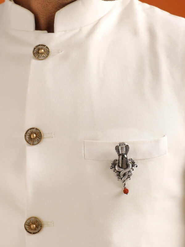 Serpent Shiva Emblem Brooch