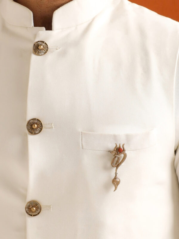 Eternal Om Emblem Brooch